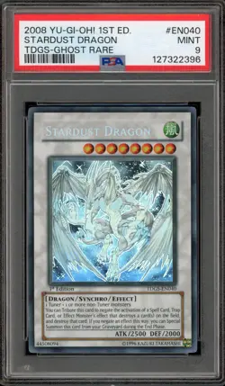 Yu-Gi-Oh! Stardust Dragon Duelist Genesis 1st Ed Ghost Rare TDGS-EN040 PSA 9 - Image 1