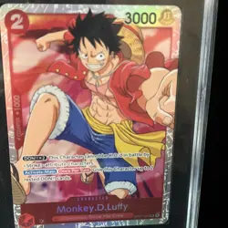 ONE PIECE ROMANCE DAWN OP01-024 MONKEY D. LUFFY SGC 10 GEM MINT - Image 2