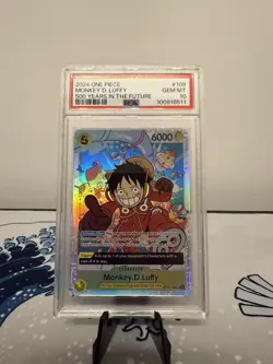 PSA 10 Monkey D. Luffy One Piece CCG 500 Years In The Future OP07-109 SR 2024 - Image 1