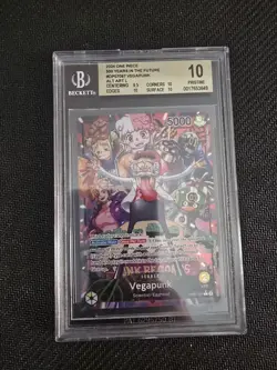 Vegapunk One Piece TCG OP07-097 AAL Alternative Art Leader BGS 10 - Image 1