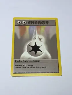 Double Colorless Energy #124/130 Vintage 2000 Base Set Wotc Pokemon Card TCG NM - Image 1
