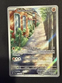 Pokemon TCG Sudowoodo Card 219/193 IR Sv02: Paldea Evolved 2023 NM Condition - Image 1