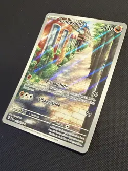 Pokemon TCG Sudowoodo Card 219/193 IR Sv02: Paldea Evolved 2023 NM Condition - Image 2