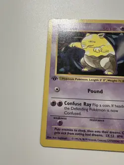 Drowzee 1st Edition Shadowless Pokemon Card Base Set 49/102 English - Image 2