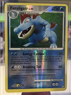 Feraligatr 8/123 Reverse Holo Mysterious Treasures Pokemon Card LP/MP - Image 1