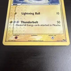 Pokemon TCG Pikachu POP Series 5 12/17 Inverted Back Error Promo Card LP - Image 3