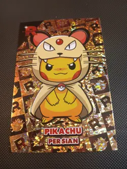 Pikachu Poncho Persian Gold Holo Team Rocket Card Database Peru - Image 1