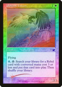 Defiant Falcon FOIL Nemesis HEAVILY PLD White Common MAGIC MTG CARD ABUGames - Image 1