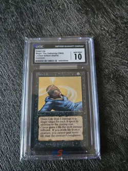 MTG Alpha Drain Life Graded 10 Gem Mint! - Image 1