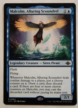 Malcolm, Alluring Scoundrel LCI #63 Rare Regular NM+ - Image 1