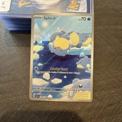 Pokemon TCG Spheal 199/191 Surging Sparks Illustration Rare Full Art Holo NM - Image 1