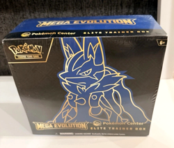 Pokemon TCG PC Mega Evolution Elite Trainer Box ETB Lucario SEALED 171356 - Image 1