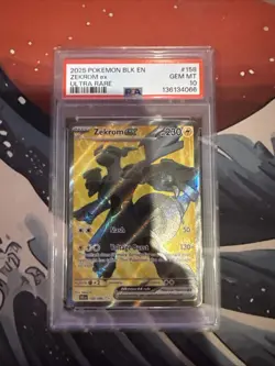 2025 POKEMON BLK EN-BLACK BOLT ULTRA RARE #158 ZEKROM EX PSA 10 - Image 1