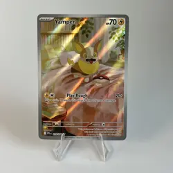 Pokemon TCG Yamper 99/94 Me2: Phantasmal Flames Illustration Rare Pack Fresh -NM - Image 1