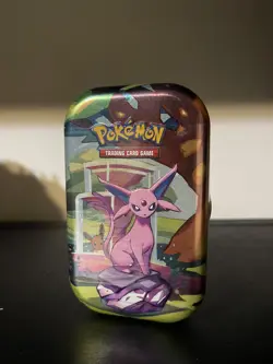 Prismatic Evolutions Espeon Mini Tin Pokemon TCG NEW SEALED 2 Booster Packs - Image 1
