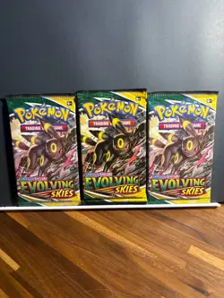 Pokemon - Three (3) Evolving Skies Booster Packs Random Art - Image 3