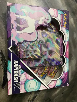 Pokemon TCG Sword & Shield Galarian Rapidash V Box - 4 Packs - Sealed - Image 1