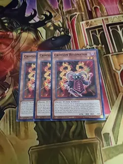 3X Crimson Resonator - ETCO-EN017 - Common 1st Ed NM Yugioh - Image 1