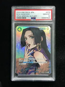 2023 One Piece TCG Japanese SP OP01-078 SR Boa Hancock Special Art PSA 10 RI69 - Image 1