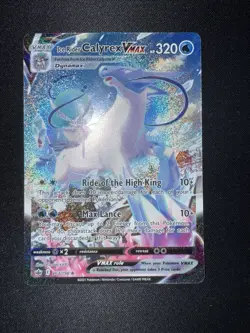 Pokemon TCG Ice Rider Calyrex VMAX Chilling Reign 203/198 NM - Image 1