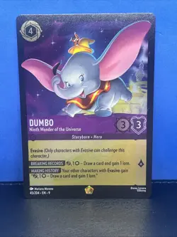 Dumbo Disney Lorcana LEGENDARY FOIL 45/204 Ninth Wonder of the Universe - Fabled - Image 2