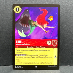 2024 DISNEY LORCANA INTO THE INKLANDS ARIEL 103/204 SUPER RARE - Image 1
