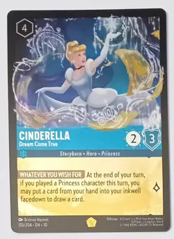 Disney Lorcana. FOIL Cinderella. Dream Come True. 155. Whispers in the Well - Image 1