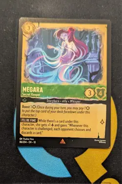 86/204 Megara - Secret Keeper Rare Disney Lorcana Set 10 - Image 1