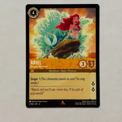 Ariel 3/204 Disney Lorcana Ursula's Return Regular Rare Card NM - Image 1