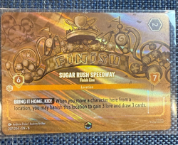 Disney Lorcana Enchanted Sugar Rush Speedway Finish Line Azurite Sea 207/204 NM - Image 1
