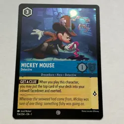 Mickey Mouse 154/204 Disney Lorcana The First Chapter Common Cold Foil Card NM - Image 1