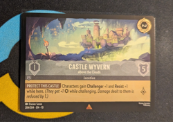 204/204 Castle Wyvern - Above the Clouds Cold Foil Rare Disney Lorcana Set 10 - Image 1