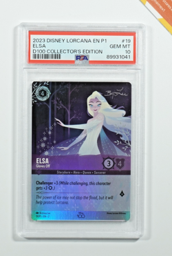 Disney Lorcana PSA 10 Elsa #19 D100 Collector's Edition - Image 1