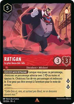 Lorcana - Ratigan - Le plus beau des rats - MINT/NMINT - FR - FOIL - Image 1