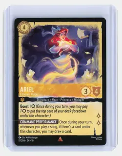 Ariel - Ethereal Voice Disney Lorcana Whispers In The Well #17 Rare - Image 1