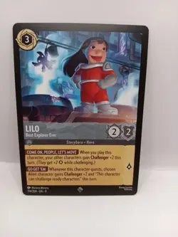 Disney Lorcana Fabled Singles Lilo Best Explorer Ever 174/204 Super Rare - Image 1