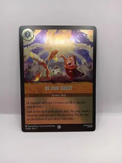 Disney Lorcana Fabled Foil Singles Be Our Guest 31/204 Common NM/M - Image 1