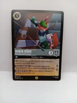 Disney Lorcana Fabled Singles Robin Hood Champion Of Sherwood 177/204 Legendary - Image 1