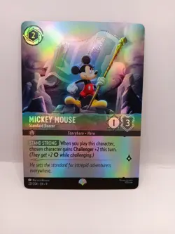Disney Lorcana Fabled Foil Mickey Mouse Standard Bearer Epic 221/204 - Image 1