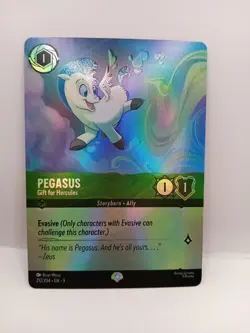 Disney Lorcana Fabled Foil Pegasus Gift For Hercules Epic 212/204 - Image 1