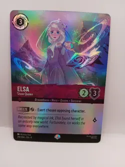 Disney Lorcana Fabled Foil Elsa Snow Queen Epic 210/204 - Image 1