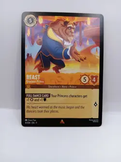 Disney Lorcana Fabled Singles Beast Gracious Prince 4/204 Rare - Image 1