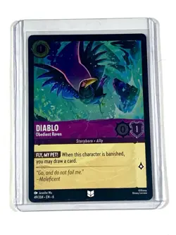 Diablo - Obedient Raven Foil 49/204 Disney Lorcana Azurite Sea - Image 1