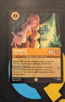 3/204 Rapunzel - Ready for Adventure Cold Foil Legendary Disney Lorcana Set 10 - Image 1