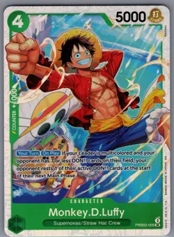 Monkey.D.Luffy PRB02-005 SR English - The Best Vol.2 One Piece TCG English - Image 1