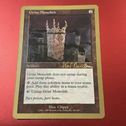 Grim Monolith - 1999 Kai Budde (ULG) World Championship Decks Regular - Image 2