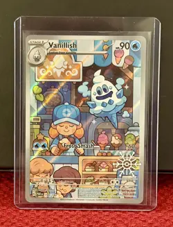 Pokemon TCG Vanillish Paradox Rift 190/182 Holo Illustration Rare Card - Image 1