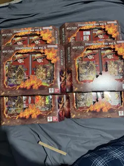 Bandai One Piece Card Game Illustration Box vol. 5, Brand New/Sealed LOT OF 6 - Image 1