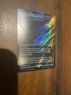 [1x] Bridge of Khazad-dum (0380) - Ensnaring Bridge - Surge Foil - Borderless NM - Image 1
