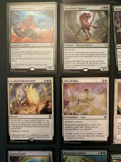 Mtg White/green Small Bundle - Dual Lands, Selesnya Charm, Chatterstorm Etc - Image 5